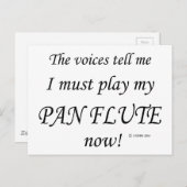 Pan Flute Voices Say Must 遊 ポストカード (正面/裏面)