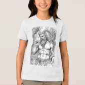 Pan Greek God of Nature and Music - Mythological A トライブレンドＴシャツ (正面)