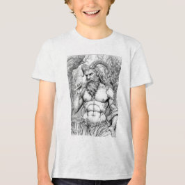 Pan Greek God of Nature and Music - Mythological A トライブレンドＴシャツ