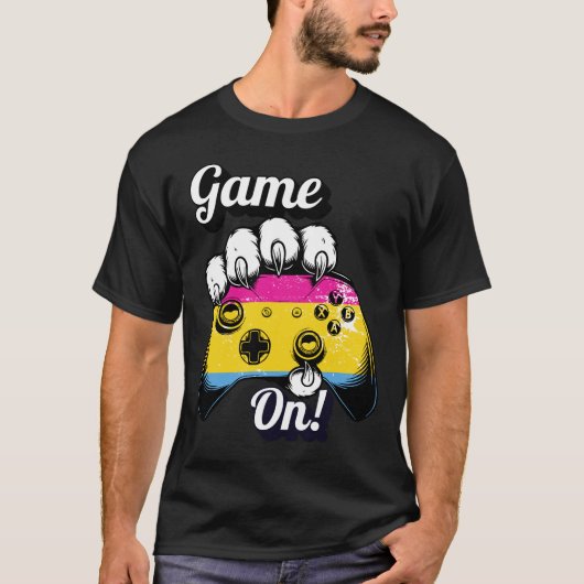 Pan Pride Game On Tiger Paw Controller Shirt 2026 Tシャツ (正面)