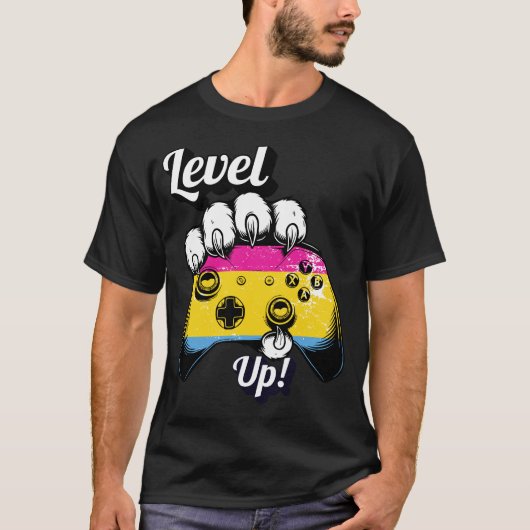 Pan Pride Level Up Tiger Paw Controller Tee 2026 Tシャツ (正面)