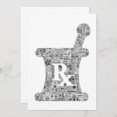 Panaceaヴィンテージ薬局広告ノートカード サンキューカード (正面/裏面)