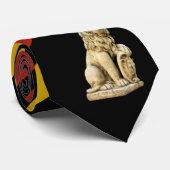 panafrican colors with a lion ネクタイ (ロール)