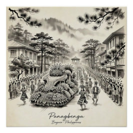 Panagbenga Festival Baguio Philippines Flower Fest ポスター