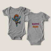 Pañalero de Bebé Lleno de Alegría y Energía, Niño  (デザイン正面&裏面)