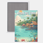 Panama Bocas del Toro Travel  マグネット (正面/裏面)
