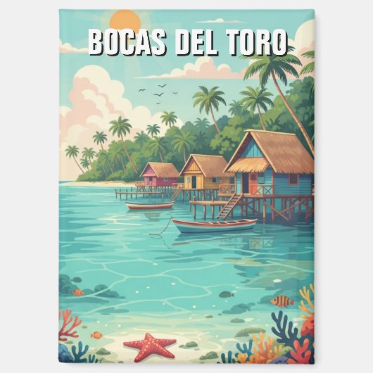 Panama Bocas del Toro Travel  マグネット (正面)