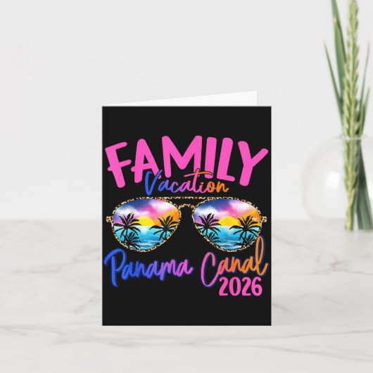 Panama C Vacation 2026 Souvenir Matching Family Gr カード (正面)
