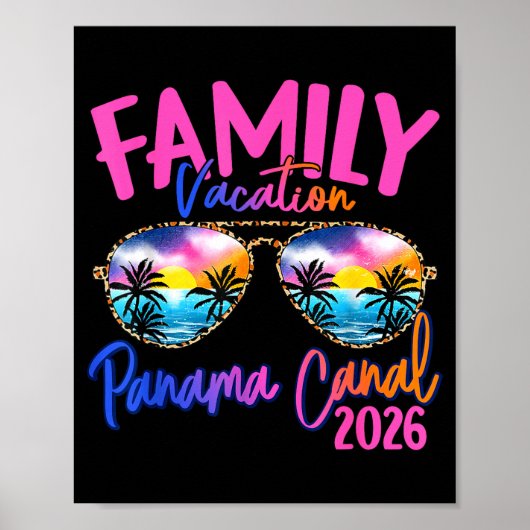 Panama C Vacation 2026 Souvenir Matching Family Gr ポスター (正面)