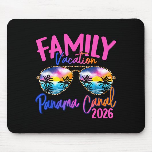 Panama C Vacation 2026 Souvenir Matching Family Gr マウスパッド (正面)
