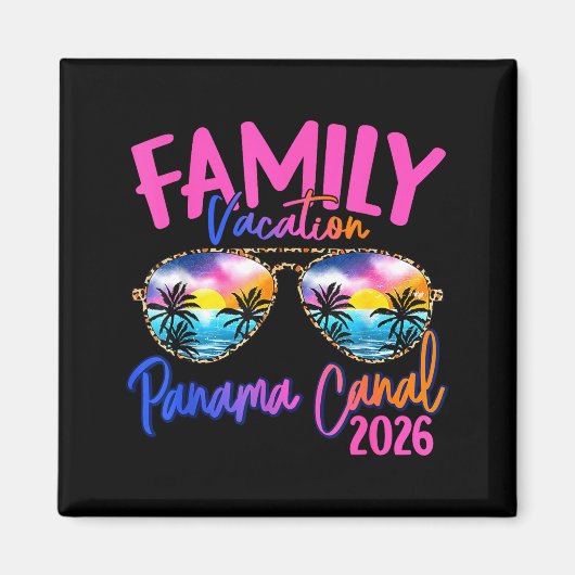 Panama C Vacation 2026 Souvenir Matching Family Gr マグネット (正面)