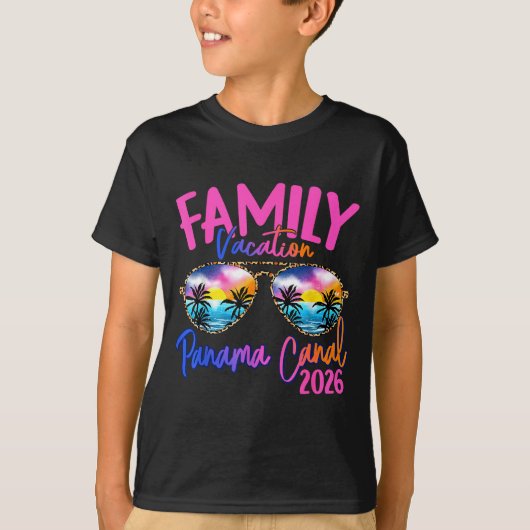 Panama C Vacation 2026 Souvenir Matching Family Gr Tシャツ (正面)