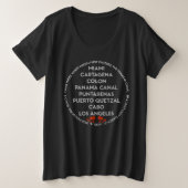 Panama Canal Dark プラスサイズTシャツ (デザイン正面)