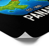 Panama Canal Est.1881  ポスター (角)