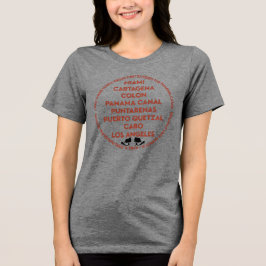 Panama Canal First Time トライブレンドＴシャツ