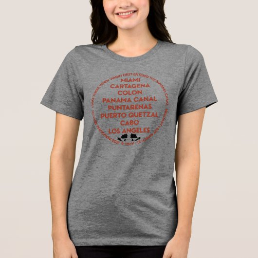 Panama Canal First Time トライブレンドＴシャツ (正面)