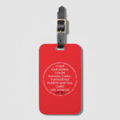 Panama Canal Luggage tag ラゲッジタグ (正面縦)