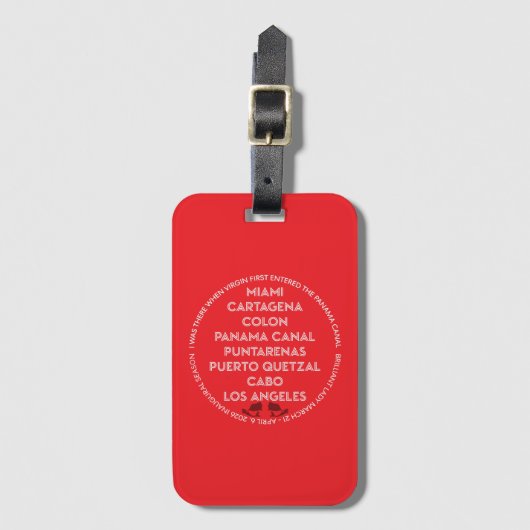 Panama Canal Luggage tag ラゲッジタグ (正面縦)