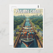 Panama Canal Travel ポストカード (正面/裏面)