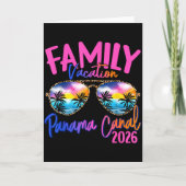 Panama Canal Vacation 2026 Souvenir Matching Famil カード (正面)