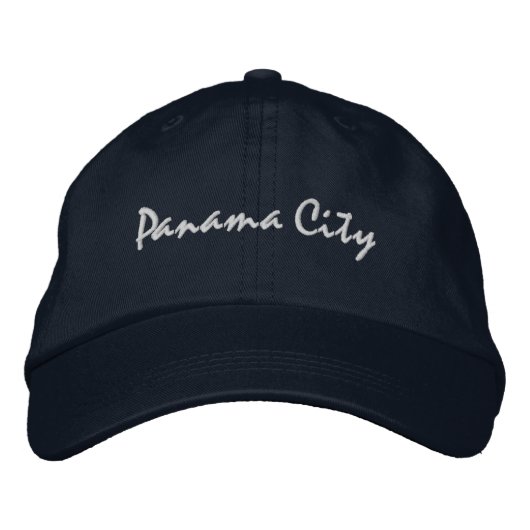 Panama City Beach Florida Embroidered Baseball Hat 刺繍入りキャップ (正面)