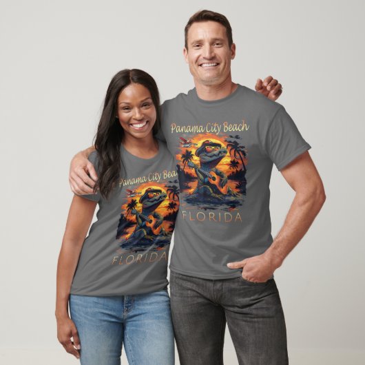 Panama City Beach Florida Vacation Cute Alligator Tシャツ (ユニセックス)
