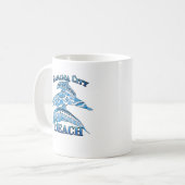 Panama City Beach Florida Vacation Tribal Dolphins コーヒーマグカップ (正面左)