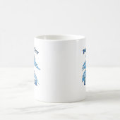Panama City Beach Florida Vacation Tribal Dolphins コーヒーマグカップ (中央)