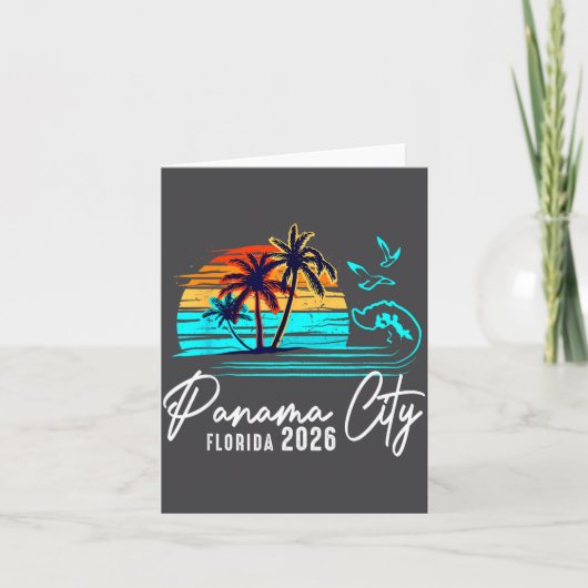 Panama City Florida 2026 Vacation Matching Family カード (正面)
