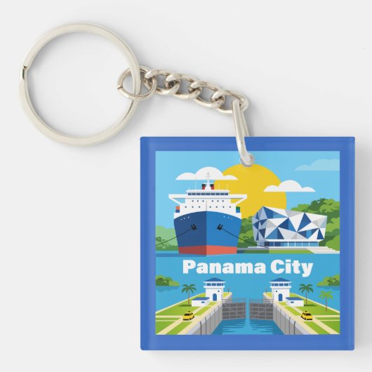 Panama City Panama キーホルダー (正面)