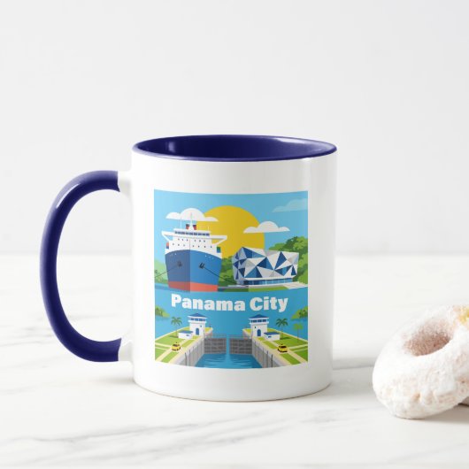 Panama City Panama マグカップ (ドーナツ)