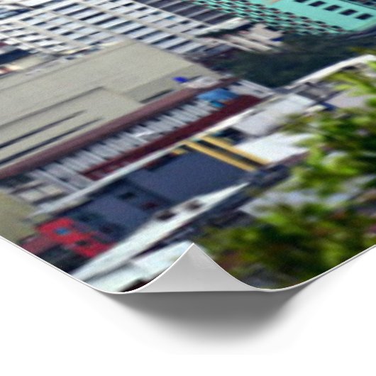 Panama City Skyline ポスター (角)