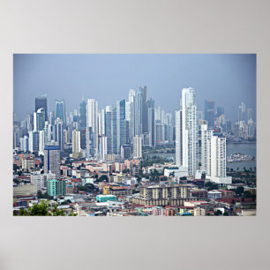 Panama City Skyline ポスター