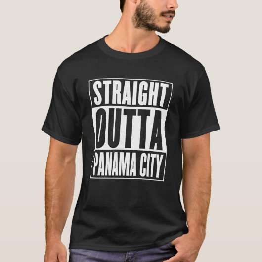Panama City  Straight Outta Panama City Tシャツ (正面)