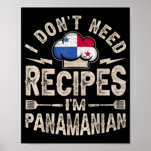 Panama Flag Proud Panamanians Men &amp; Women  ポスター (正面)