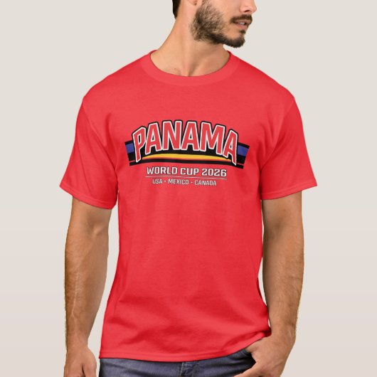 Panama Football Team Supporter - World Cup 2026 Tシャツ (正面)
