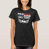 Panama Ping Pong     Panamanian Table Tennis Suppo Tシャツ (正面)