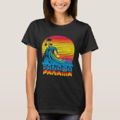 Panama Retro Throwback Surf & Beach Souvenir Tシャツ (正面)