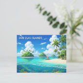 Panama San Blas Islands Travel  ポストカード (スタンド正面)