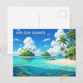 Panama San Blas Islands Travel  ポストカード (正面/裏面)