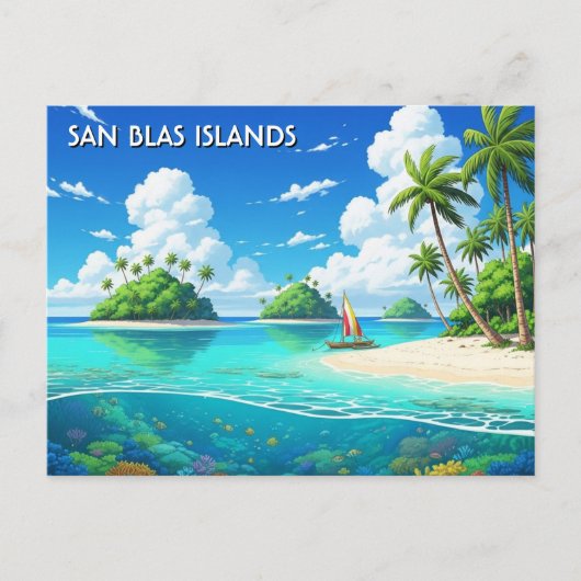Panama San Blas Islands Travel  ポストカード (正面)