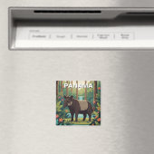 Panama Tapir in Coiba National Park Travel  マグネット (インサイチュ (食洗機))