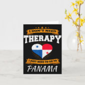 Panamanian Flag I Panama Flag I Vacation Panama カード (黄色い花)