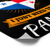 Panamanian Flag I Panama Flag I Vacation Panama ポスター (角)