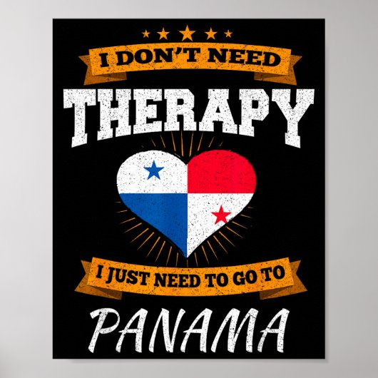 Panamanian Flag I Panama Flag I Vacation Panama ポスター (正面)
