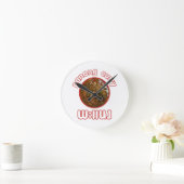 Panangのタイのカレーの…タイの通りの食糧 ラウンド壁時計 (ホーム)
