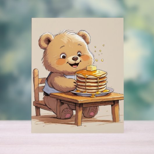 Pancake Bear Poster アクリルサイン (ニュートラル)