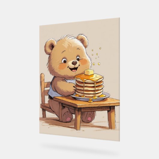 Pancake Bear Poster アクリルサイン (傾斜)