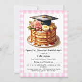 Pancake Graduation Breakfast Celebration 招待状 (正面)