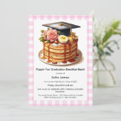 Pancake Graduation Breakfast Celebration 招待状 (スタンド正面)